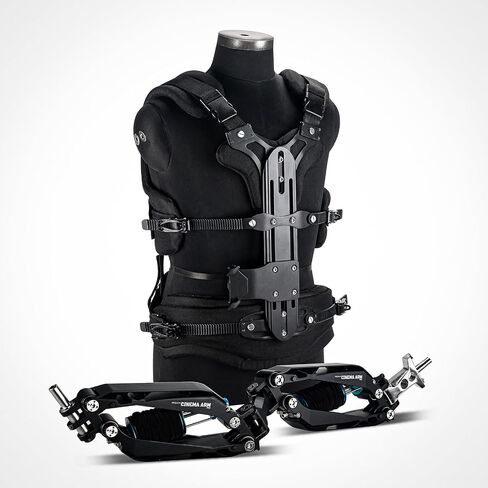 PROAIM Cinema Pro Heavy-Duty Gimbal Stabilizer Arm & Lightweight Support Vest. Payload: 15-29kg / 33-63. 8lb.Arm Post 1/2", 3/4", 5/8". for Handheld Video Camera Stabilizers in Saudi Arabia