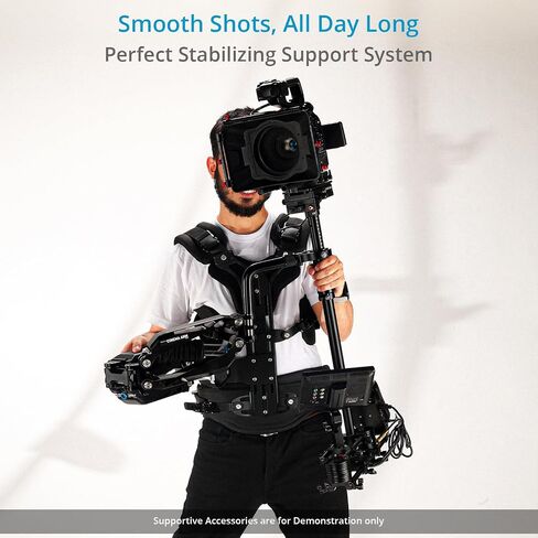 PROAIM Cinema Pro Heavy-Duty Gimbal Stabilizer Arm & Lightweight Support Vest. Payload: 15-29kg / 33-63. 8lb.Arm Post 1/2", 3/4", 5/8". for Handheld Video Camera Stabilizers in Saudi Arabia
