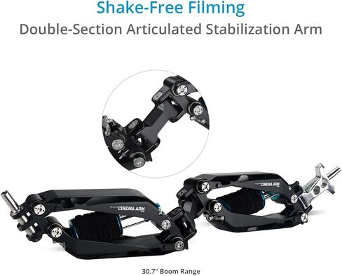 PROAIM Cinema Pro Heavy-Duty Gimbal Stabilizer Arm & Lightweight Support Vest. Payload: 15-29kg / 33-63. 8lb.Arm Post 1/2", 3/4", 5/8". for Handheld Video Camera Stabilizers in Saudi Arabia