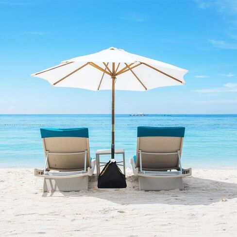 MiOYOOW Fillable Weights Sand Bag, Portable Umbrella Base Weight with Reinforced Hook Waterproof Beach Umbrella Sandbag for Sunshade Garden Outdoor in Saudi Arabia