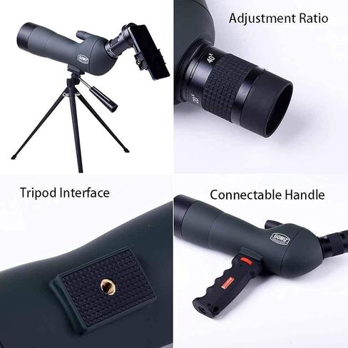 Professional Bird Watching Telescope with Portable Tripod Outdoor Monocular Telescopes with a Portable Backpack Refractor Telescope for Suitable for Viewing and Range in Saudi Arabia