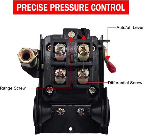 Air Compressor Pressure Switch Single Port,Pressure Switch for Air Compressor 95-125 psi in Saudi Arabia