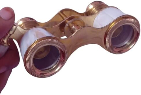 Opera Brass Binoculars Mother of Pearl la Dauphin Paris Opera Glasses with Box Confirmation Thanksgiving Gifted Item | Best Family Woman Gift | Opera Glasses for Womens in Saudi Arabia