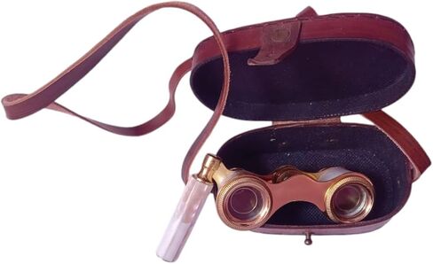 Opera Brass Binoculars Mother of Pearl la Dauphin Paris Opera Glasses with Box Confirmation Thanksgiving Gifted Item | Best Family Woman Gift | Opera Glasses for Womens in Saudi Arabia