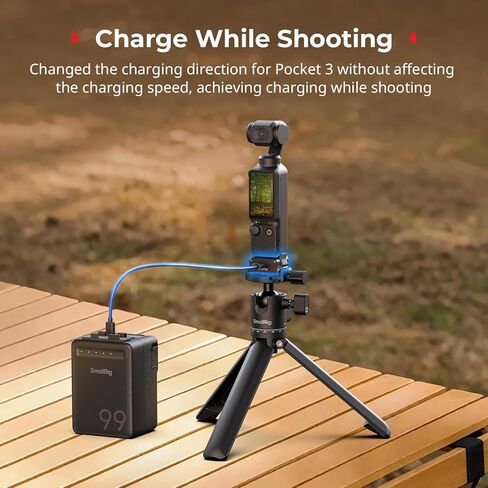 قاعدة محول شحن صغيرة من أجل DJI Osmo Pocket 3 ، Dock من نوع سطح المكتب من النوع المكتبي مع ثقب المسمار 1/4 بوصة قابلة للطيتين في مخلب لأربود/عصي صور شخصية ، قوس قاعدة التثبيت لـ ARCA in Kuwait