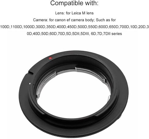 LM-EOS Lens Adapter Ring for Leica M LM L/M Mount Lens for Canon EOS EF Mount Camera Metal Dual Purpose Adapter Ring Manual Focus in Saudi Arabia