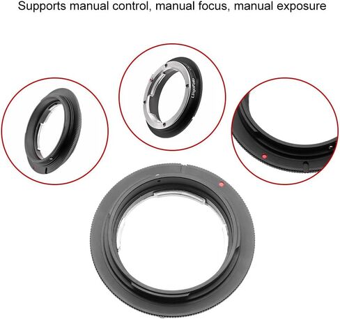 LM-EOS Lens Adapter Ring for Leica M LM L/M Mount Lens for Canon EOS EF Mount Camera Metal Dual Purpose Adapter Ring Manual Focus in Saudi Arabia