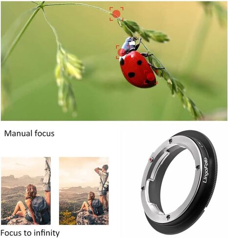 LM-EOS Lens Adapter Ring for Leica M LM L/M Mount Lens for Canon EOS EF Mount Camera Metal Dual Purpose Adapter Ring Manual Focus in Saudi Arabia