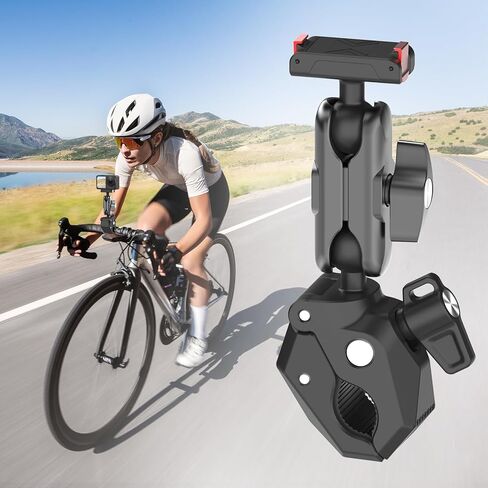 Motorcycle Mount Bike Handlebar Clamp with Magnetic Quick Release for DJI Osmo 360 Action 5 Pro 4 3 Accessories, Super Clamp Jaw Flex Tube Seat Rail Tail Pipe Holder Attachment in Kuwait