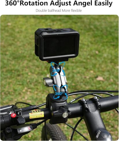 Motorcycle Mount Bike Handlebar Clamp with Magnetic Quick Release for DJI Osmo 360 Action 5 Pro 4 3 Accessories, Super Clamp Jaw Flex Tube Seat Rail Tail Pipe Holder Attachment in Kuwait