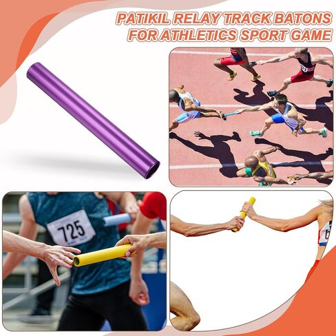PATIKIL Junior Relay Track Batons, Plastic Race Field Running Stick for Outdoor Athletics Sport Game Tool in Saudi Arabia