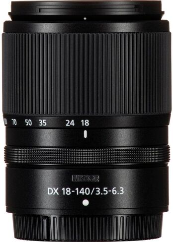 Nikon NIKKOR Z DX 18-140mm f/3.5-6.3 VR Compact Zoom Lens + Memory Card Wallet + Ultra 64GB Memory Card + Card Reader + 3 Piece Filter Kit + 12 Inch Flex Tripod + Photo Editing Software + More in Saudi Arabia
