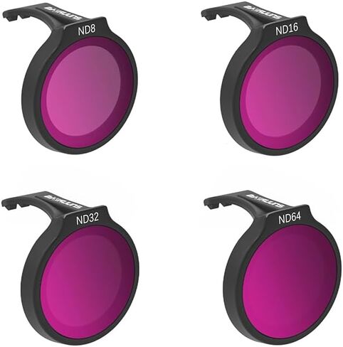 مرشح عدسة NEO مجموعة DJI Neo Multi Multi HD Pantical Glass Neutral Lens Filter -4 Pack (ND8 ، ND16 ، ND32 ، ND64) in Kuwait