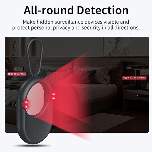 Hotel Travel Hidden Camera Detector - Anti Spy Camera Finder, Lightweight and Compact, Long Range Detection, Infrared Dual Mode Detection, Office Home Conference Room, 30 Days Extra Long Battery Life in Kuwait