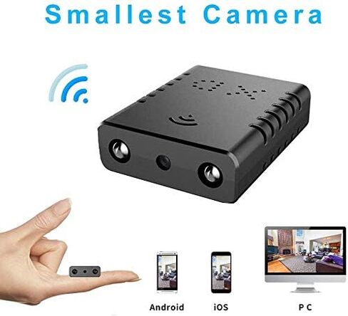 أصغر wifi جاسوس كاميرا مخفية مصغرة الكاميرا اللاسلكية HD المنزل الداخلي أصغر كاميرات أمان مربية تجسس مع الكشف عن الحركة/الرؤية الليلية/تخزين السحابة لأجهزة iPhone/Android/iPad/pc in Saudi Arabia