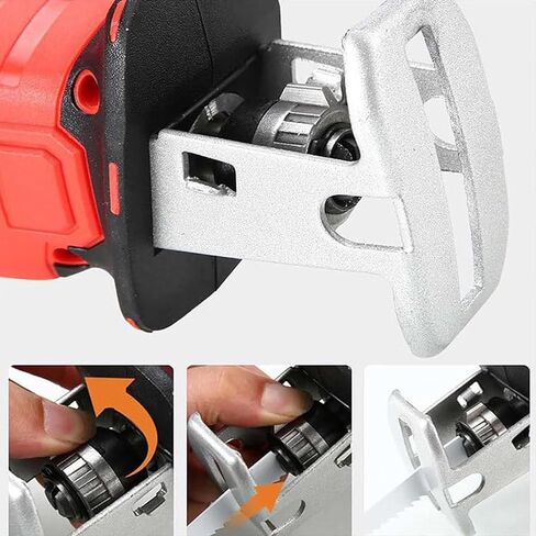 Cordless Electric Bone Saw, Electric Reciprocating Bone Saw with LED Light, 4 Saw Blade, 3000RPM Handheld Butcher Bone Saw, 1.5AH Rechargeable Cutting Machine for Wood/Metal/PVC Cuting in Saudi Arabia