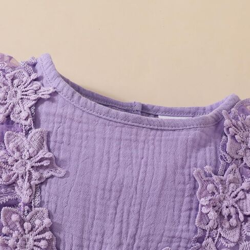 Baby Girl Clothes Sleeveless Lace Floral Romper Dress Newborn First Birthday Cake Smash Outfit in Saudi Arabia