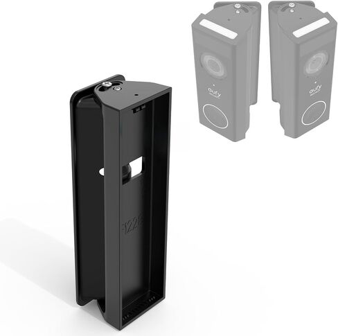 قابلة للتعديل 0-35 درجة جرس Doortbell Mount for Eufy Security Video Doorbell E340 ، Corner Mount (Black) in Saudi Arabia