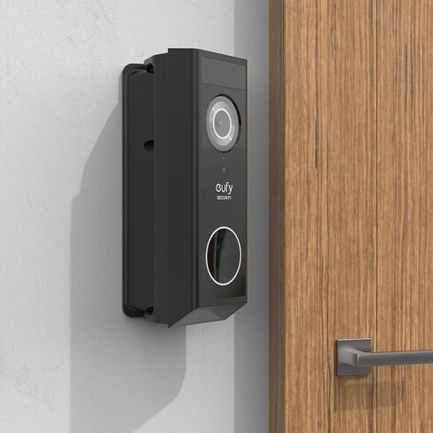 قابلة للتعديل 0-35 درجة جرس Doortbell Mount for Eufy Security Video Doorbell E340 ، Corner Mount (Black) in Saudi Arabia
