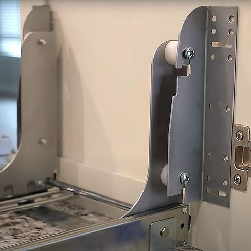 5WB-DMKIT Metal Door Shelf Mount Silver Kit لـ 5WB1 5WB2 5CW2 منظم سلسلة سلة RV سحب سلال الأسلاك الخزانة منظمي أدوات الطهي المطبخ in Saudi Arabia