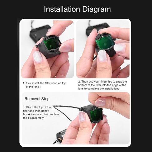 O4 Air Unit Pro FPV Camera Filter ، واقي عدسة زجاجية بصرية مع طلاء متعدد الطبقة للتصوير في الهواء الطلق in Saudi Arabia