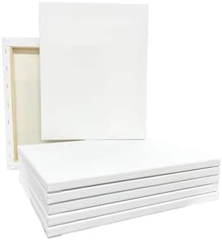 12 Count 8" x 8" Super Value Canvas by Artist's Loft Necessities - Acid Free Cotton Canvas for Paint, Acrylic, & Oils - 1 Pack in Kuwait
