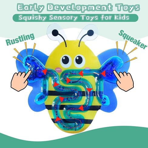 ألعاب Montessori للفرز-لعبة حسية للمهارة الحركية ، نشاط التعلم التعليمي ، سلطعون السلطعون السلطعون تهدئة ألعاب تململ للأطفال الصغار ، المخزون الصديق للسفر للأطفال (Multicolor 2) in Saudi Arabia
