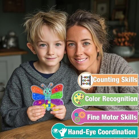ألعاب Montessori للفرز-لعبة حسية للمهارة الحركية ، نشاط التعلم التعليمي ، سلطعون السلطعون السلطعون تهدئة ألعاب تململ للأطفال الصغار ، المخزون الصديق للسفر للأطفال (Multicolor 2) in Saudi Arabia