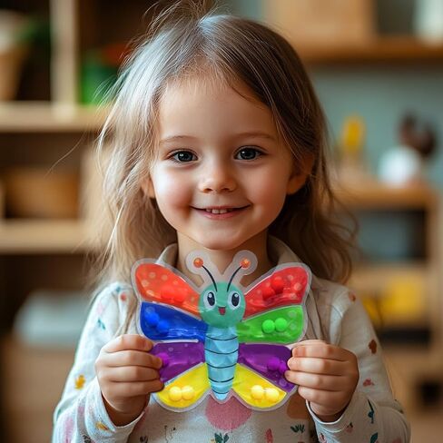 ألعاب Montessori للفرز-لعبة حسية للمهارة الحركية ، نشاط التعلم التعليمي ، سلطعون السلطعون السلطعون تهدئة ألعاب تململ للأطفال الصغار ، المخزون الصديق للسفر للأطفال (Multicolor 2) in Saudi Arabia