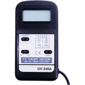 ROROLL Light Meter, UV-340A 0-1999uW/cm2,2000-19990uW/cm2, 290-390nm(UVA,UVB), UV Light Meter in Kuwait