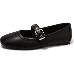 LM Womens Ballet Flats Mary Jane Flats مريحة أحذية ملابس غير رسمية مع حزام مشبك in Kuwait