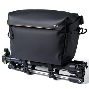 llano Camera Sling Bag for Photographers, DSLR Shoulder Bag Small, Compact Crossbody Camera Case with Adjustable Strap for Canon Nikon Sony Mirrorless, Fits 1 Camera 2 Lenses Accessories in Saudi Arabia