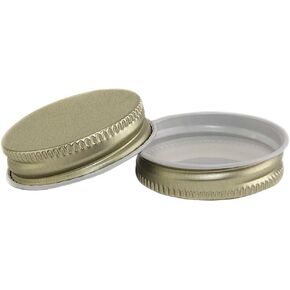North Mountain Supply - 38-BP-15 أغطية لولبية بلاستيكية سوداء مقاس 38 مم مع بطانة إسفنجية F217 - عبوة مكونة من 15 غطاء مانع للتسرب in Kuwait