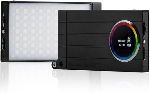 Flashpoint M1 RGB Creative Light (AKA Godox M1) 13W 2500K-8500K قابل للتعديل ، 0-100 ٪ تعتيم بدون خطوة ، CRI97 TLCT 97 RGB 0-360 اللون الكامل ، 15 نوعًا من التأثيرات الخفيفة ، شاشة OLED ، in Saudi Arabia