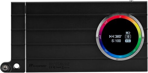 Flashpoint M1 RGB Creative Light (AKA Godox M1) 13W 2500K-8500K قابل للتعديل ، 0-100 ٪ تعتيم بدون خطوة ، CRI97 TLCT 97 RGB 0-360 اللون الكامل ، 15 نوعًا من التأثيرات الخفيفة ، شاشة OLED ، in Saudi Arabia
