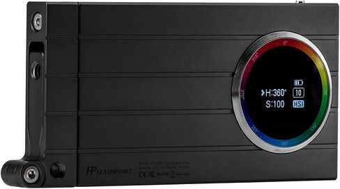Flashpoint M1 RGB Creative Light (AKA Godox M1) 13W 2500K-8500K قابل للتعديل ، 0-100 ٪ تعتيم بدون خطوة ، CRI97 TLCT 97 RGB 0-360 اللون الكامل ، 15 نوعًا من التأثيرات الخفيفة ، شاشة OLED ، in Saudi Arabia