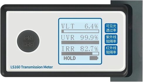 ROROLL Light Meter, Portable Solar Film Transmission Meter LS160 Test Window Tint with UV IR Rejection Visible Light Transmittance(LS160A) in Saudi Arabia