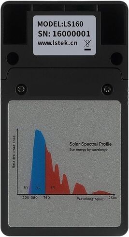 ROROLL Light Meter, Portable Solar Film Transmission Meter LS160 Test Window Tint with UV IR Rejection Visible Light Transmittance(LS160A) in Saudi Arabia