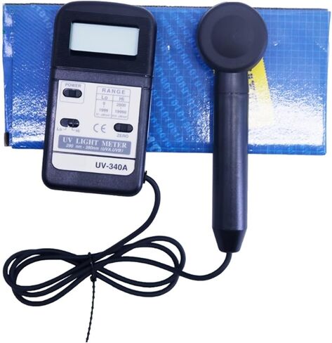 ROROLL Light Meter, UV-340A 0-1999uW/cm2,2000-19990uW/cm2, 290-390nm(UVA,UVB), UV Light Meter in Saudi Arabia