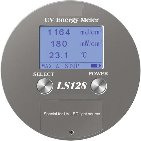 Roroll Light Meter ، LS128 UV Energy Meter UV Puck Puck Integrator مع طاقة منحنى درجة حرارة الطاقة لمدة 340 نانومتر إلى 420 نانومتر UV LED in Saudi Arabia