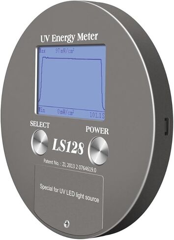Roroll Light Meter ، LS128 UV Energy Meter UV Puck Puck Integrator مع طاقة منحنى درجة حرارة الطاقة لمدة 340 نانومتر إلى 420 نانومتر UV LED in Saudi Arabia