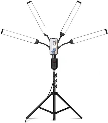 Four Arm Live Broadcast Light Mobile Broadcast Broadcast Brockcast Bracket Bracket Light Beauty Light in Kuwait