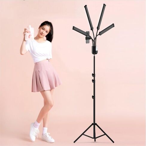 Four Arm Live Broadcast Light Mobile Broadcast Broadcast Brockcast Bracket Bracket Light Beauty Light in Kuwait