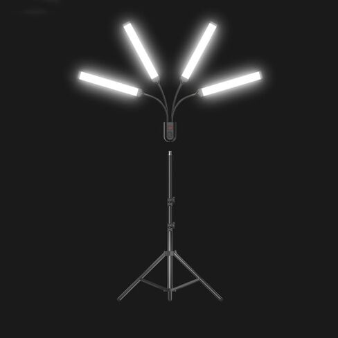 Four Arm Live Broadcast Light Mobile Broadcast Broadcast Brockcast Bracket Bracket Light Beauty Light in Kuwait