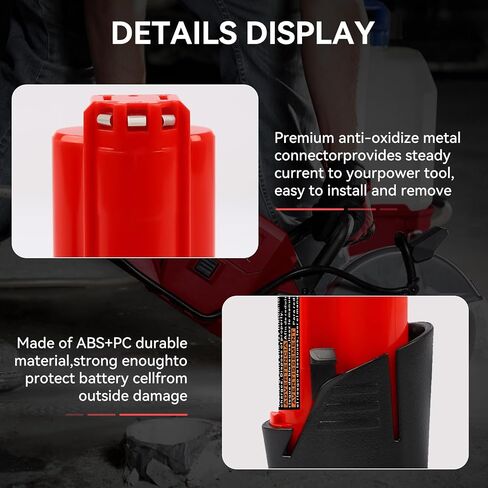 بديل جديد 12V 4.0AH للبطارية ميلووكي متوافق مع بطاريات ميلووكي 12V 4000MAH أدوات الطاقة 2 حزمة in Saudi Arabia