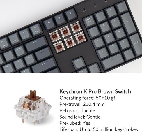 Keychron K10 (Version 2) Full Size QMK Wireless Custom Mechanical Keyboard in Kuwait
