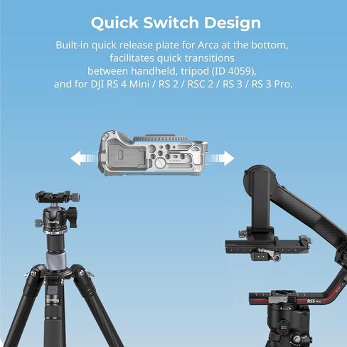 SmallRig R50 V Camera Cage for Canon R50V+USB-C Cable Clamp for Canon R50 V in Saudi Arabia