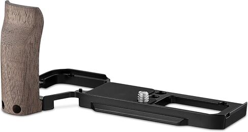 Haoge Wooden Side Handle for Sony A7CR a7cii Camera - Premium Rosewood Grip with Quick Release Plate, Extra Tripod 1/4 Hole & Hand Strap Hole Black HG-A7CR-B in Saudi Arabia