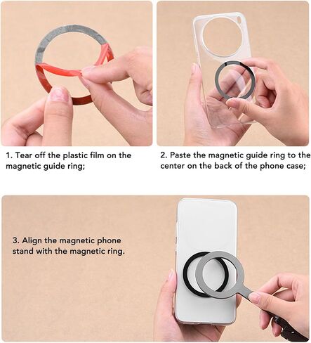 Fosa Magnetic Phone Stand Tripod ، سبيكة الألومنيوم قابلة للطي للهاتف 12/13/14/15 مع خطاف أقدام غير قسيمة لتسجيل الفيديو الخاص in Saudi Arabia