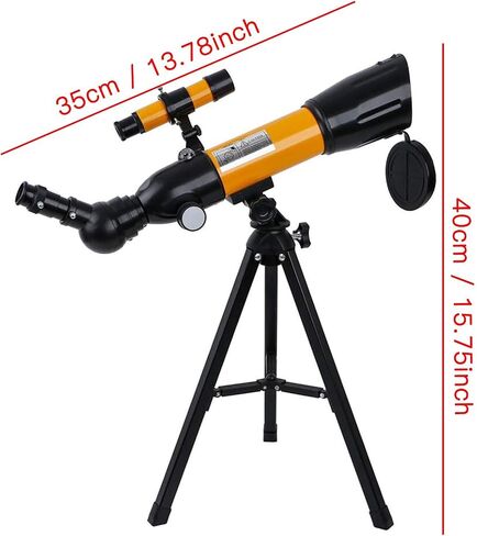 Adults Kids Monocular Telescope Floor Standing 50mm Aperture Refraction Telescope with Tripod Best Portable Telescope Beginner Gift for Space Observation Stargazing in Saudi Arabia